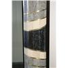 Image 2 : A Contemporary Vitrine with Marble and Brass Decoration.