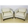 Image 1 : A Pair of Dunbar Upholstered Club Chairs.