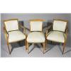 Image 1 : Three French Deco Chairs, Comprising of Two Armchairs and One Side Chair.