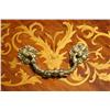 Image 2 : An Empire Style Mahogany Two-Drawer Marble Top Commode with Figural Gilt Brass Elements and Mahogany