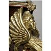 Image 3 : An Empire Style Mahogany Two-Drawer Marble Top Commode with Figural Gilt Brass Elements and Mahogany
