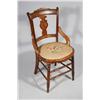 Image 4 : A Group of Three Victorian Walnut and Mahogany Side Chairs with Needlepoint Seats.