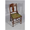 Image 2 : A Pair of Victorian Walnut Side Chairs with Needlepoint Seats.