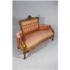Image 3 : An American Renaissance Revival Carved Walnut and Burled Walnut Sofa and Side Chair, Late 19th Centu