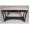 Image 1 : A 20th Century Modified Console Table with Pink and White Marble.