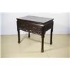 Image 2 : A Chinese Stained Elm Two Drawer Table.