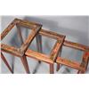 Image 2 : A Chinese Painted Wood and Glass Nest of Tables.