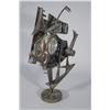 Image 4 : Artist Unknown (20th Century) A Brutalist Welded Metal and Glass Sculpture of a Fish, Dated '65 with