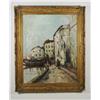 Image 2 : John Le Comte (French) Impressionist Dock and Street Scene, Oil on canvas,