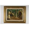 Image 2 : Attributed to Theodore Wores (American, 1859-1939) Village, Oil on canvas,