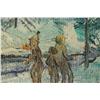 Image 4 : Artist Unknown (19th/20th Century) Snow Scene with Children, Oil on board,