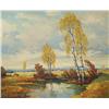 Image 1 : Humbert (Austrian) Landscape, Oil on canvas,