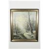 Image 2 : Ray Summer (American, 20th Century) Winter Scene, Oil on canvas,