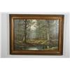 Image 2 : Duerr, Forest Scene, Oil on canvas,