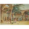 Image 1 : S. E. Lang (19th/20th Century) Moroccan Scene, Watercolor on paper,