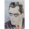 Image 1 : John Johns (20th Century) Portrait of Raymond Burr, Gouache on board,