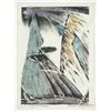 Image 1 : Maggie Davis (20th Century) Heart of the Mountain, Hand colored woodblock print,