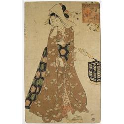 Utagawa Toyokuni (Japanese, 1769-1825) Woodblock Print.