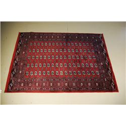 A Bukhara Wool Rug.