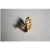 Image 3 : A Pair of 14kt. Yellow Gold and Diamond Swirl Form Earrings,