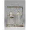 Image 1 : A Deco Style Chrome and Glass Tantalus.