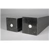 Image 4 : Two Black Onyx Marble Obelisks.