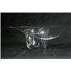 Image 1 : A Blenko Clear Glass Vase in the Form of a Cowboy Hat.