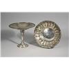 Image 1 : A Silver Plated Compote Together with a Bowl.