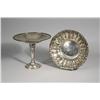 Image 1 : A Silver Plated Compote Together with a Bowl.