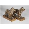 Image 1 : A Pair of Jennings Brothers Copper Spaniel Bookends.