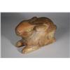 Image 2 : An Asian Carved Hardwood Figure of a Rabbit.