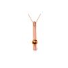 Genuine 0.25 ctw Citrine Necklace 14KT Rose Gold - REF-25V4W