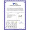 Image 2 : Genuine 4.5 ctw Green Amethyst Earrings 14KT White Gold - REF-42V6W