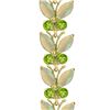 Image 1 : Genuine 12 ctw Opal & Peridot Bracelet 14KT White Gold - REF-189A3K