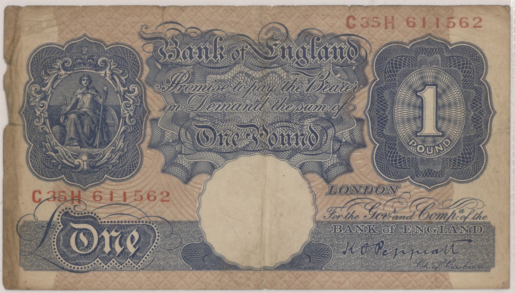 Notes 1900s EARLY 1900'S BANK OF ENGLAND 1 POUND