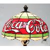 Image 2 : COCA-COLA STAINED GLASS STYLE FLOOR LAMP