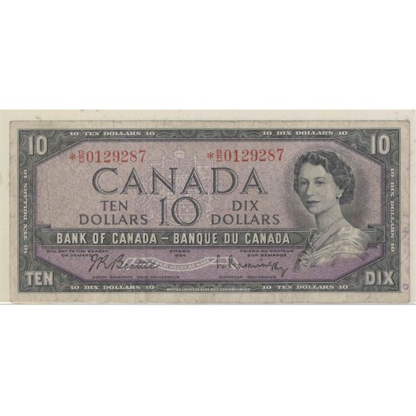 1954 CANADA REPLACEMENT $10 BANKNOTE