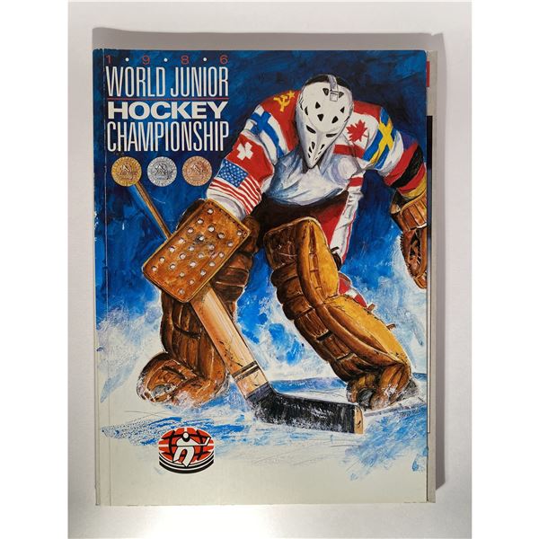1986 World Junior Hockey Championships event program