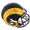 Image 1 : ERIC DICKERSON SIGNED L.A RAMS FULL SIZE SPEED HELMET (BECKETT COA)