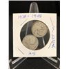 Image 1 : 1938/1948 CANADIAN SILVER QUARTERS