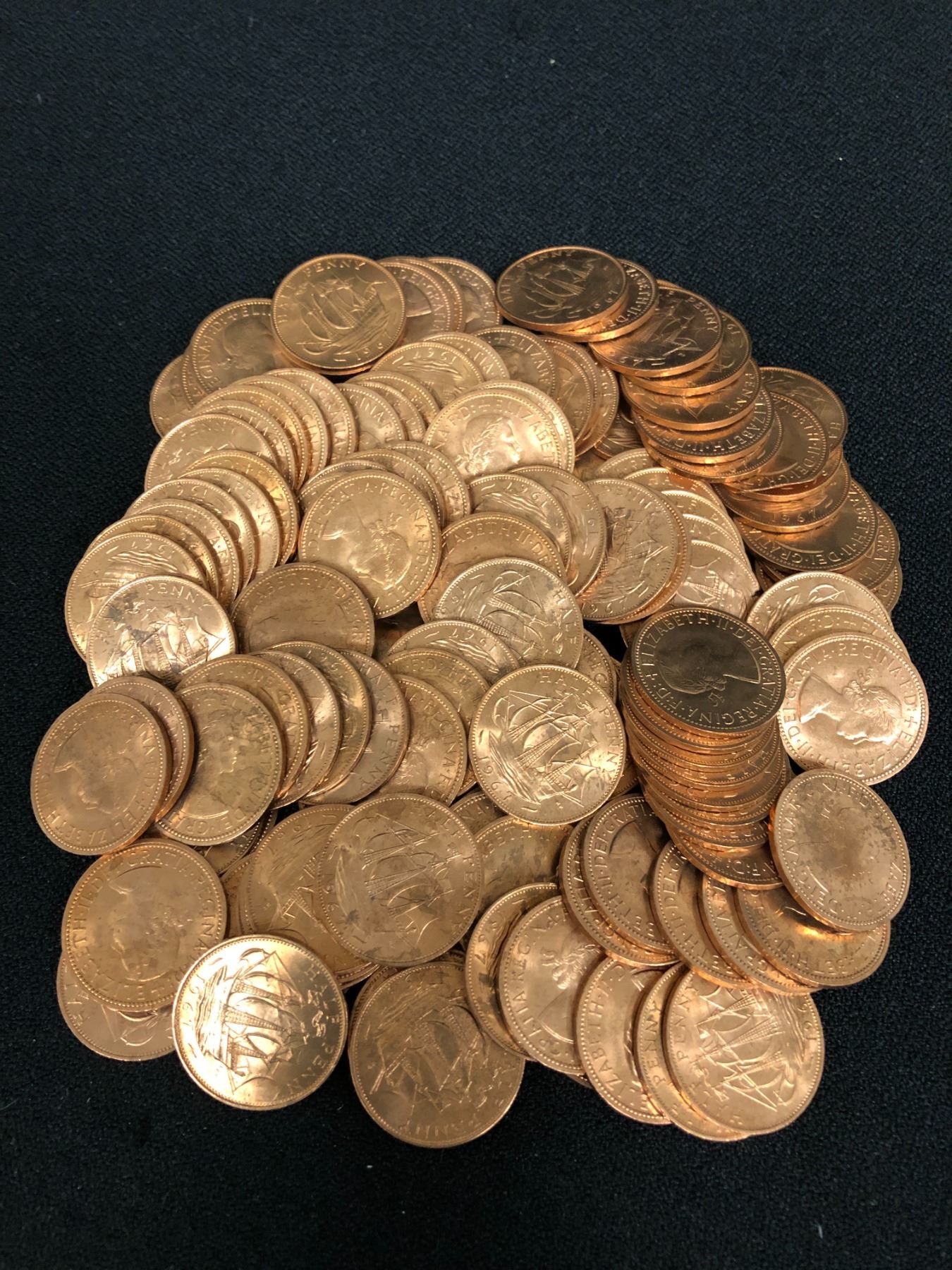 LARGE UNCIRCULATED COPPER ROUNDS LOT