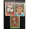 Image 1 : LOT OF 3 VINTAGE BASEBALL CARDS  BOBO NEWSOM,ARKY VAUGHAN AND FRANK BAKER