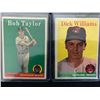 Image 1 : LOT OF 2 VINTAGE BASEBALL CARDS BOB TAYLOR AND DICK WILLIAMS