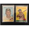 Image 1 : LOT OF 2 VINTAGE BASEBALL CARDS WILIE KIRKLAND AND DON ZIMMER