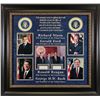 Image 1 : USA PRESIDENTS (NIXON/REAGAN/BUSH/FORD) SIGNED PRESIDENTIAL DISPLAY (BECKETT LOA)