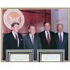 Image 2 : USA PRESIDENTS (NIXON/REAGAN/BUSH/FORD) SIGNED PRESIDENTIAL DISPLAY (BECKETT LOA)