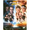 Image 1 : THE KARATE KID ZABKA/MACCHIO SIGNED 11 X 14 (BECKETT COA)