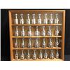Image 1 : COMPLETE NHL MINI STANLEY CUPS COMPLETE SET IN SHADOWBOX