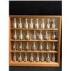 Image 2 : COMPLETE NHL MINI STANLEY CUPS COMPLETE SET IN SHADOWBOX
