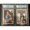 Image 1 : 2 O-PEE-CHEE MARK MESSIER 1984 AND 1985 GCG GRADED 8.5 AND 8